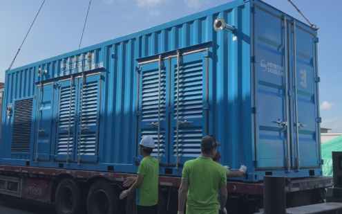 薩震AI智慧集裝箱空壓站