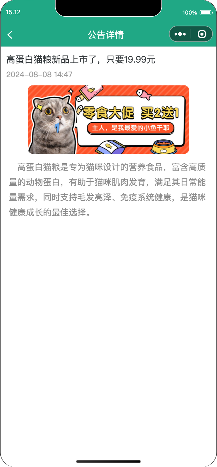 公告详情页面截图