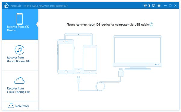 Aiseesoft Free iPhone Data Recovery也是一款出色的免费iPhone恢复软件，许多人首选在iPhone上恢复丢失的数据。