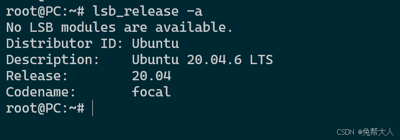 最直接显示 ubuntu 版本号的命令