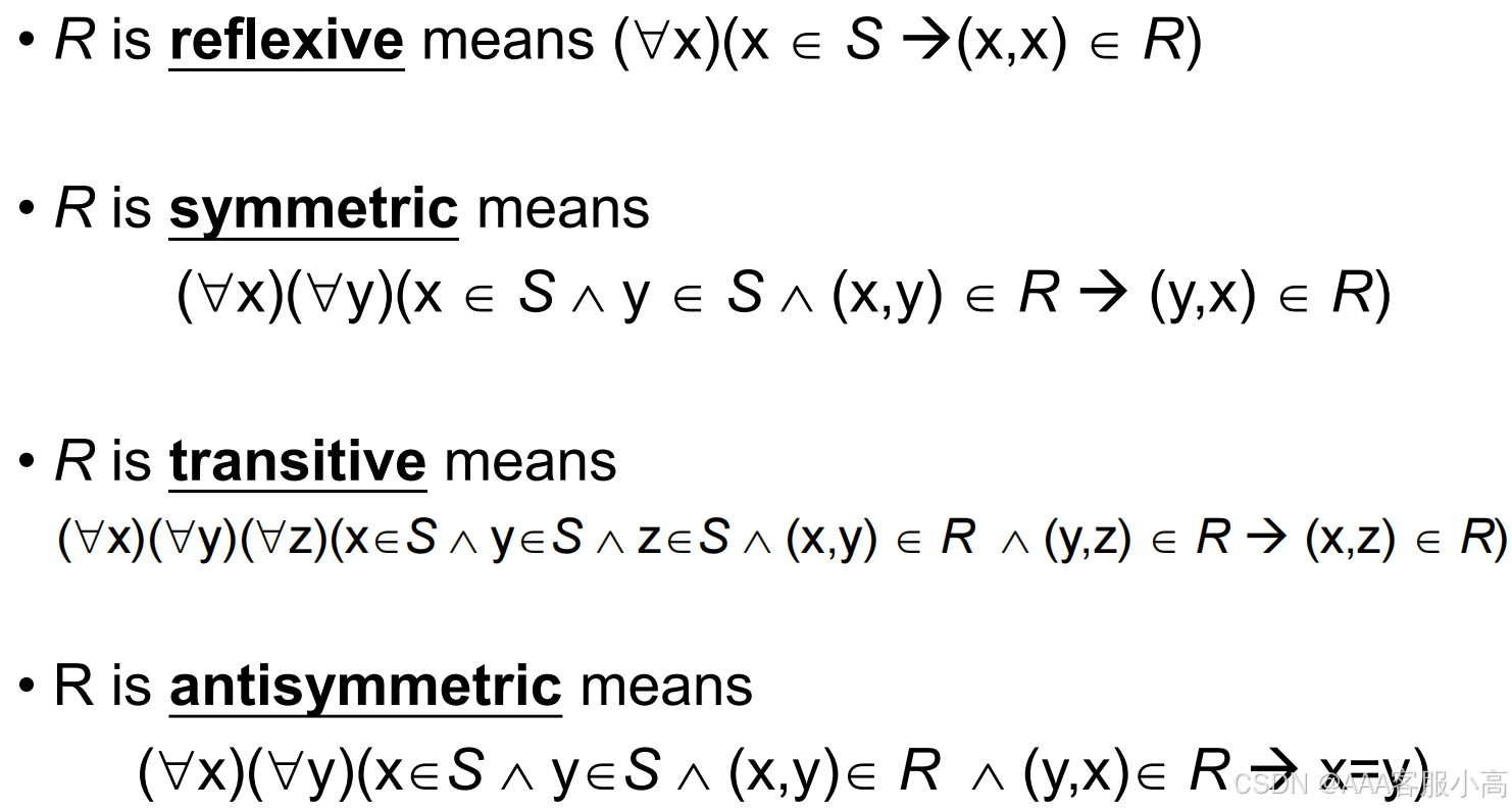 107 - Lecture 5 Relations