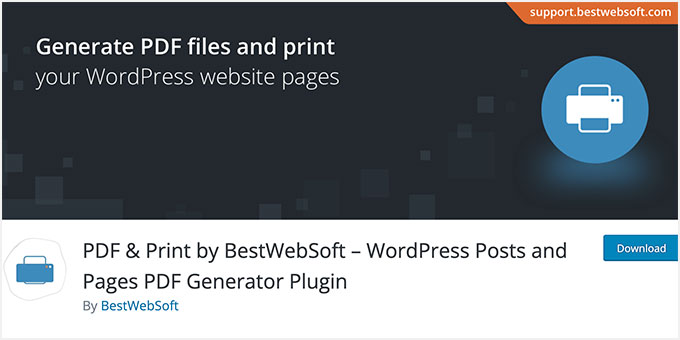 PDF 和打印由 bestwebsoft 提供