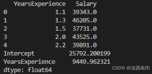 Statsmodels之OLS回归