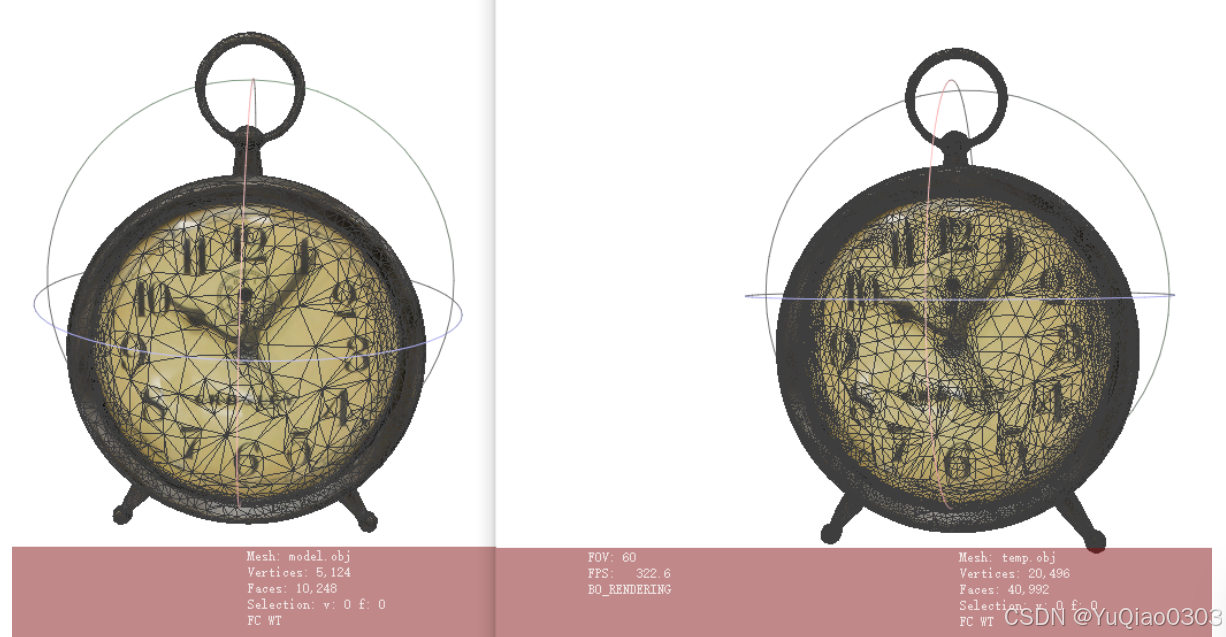 三角网格细分带uv： subdivide triangle mesh with uv