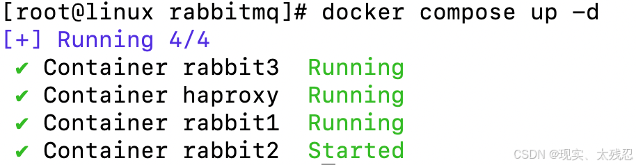 docker compose部署rabbitmq集群,并使用haproxy负载均衡