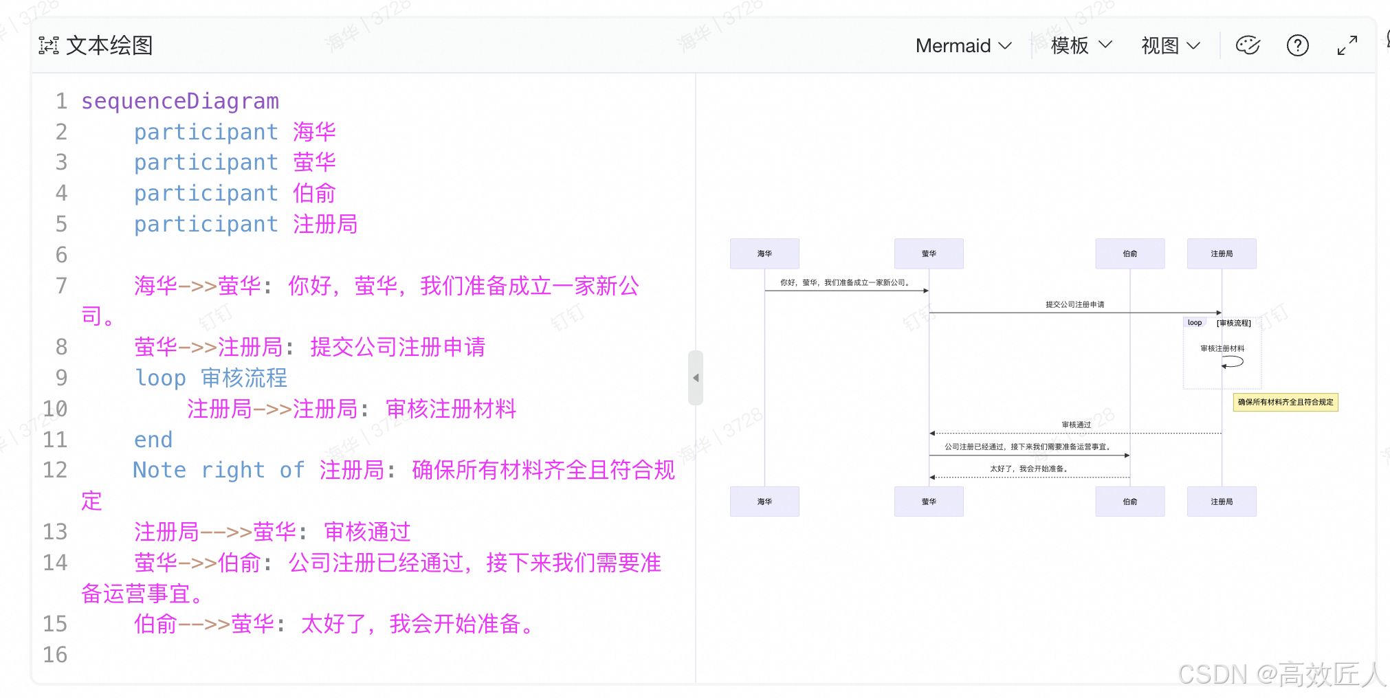 prompt实用技巧-AI+Mermaid【酷炫钉钉文档】