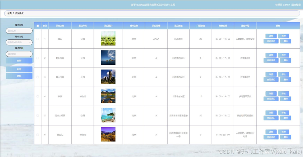 基于Java的旅游服务管理系统的设计与实现(论文+源码)_kaic