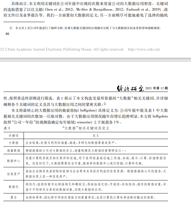 【工具变量】上市公司企业大数据应用数据、大数据应用指数（2001-2023年）