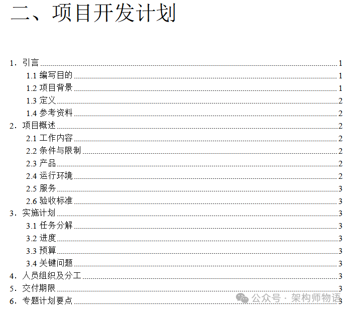 软件工程各阶段产出物文档模板大全