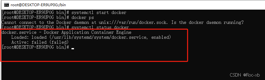 WSL2 Centos7 Docker服务启动失败怎么办？