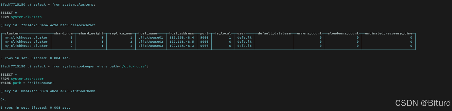 docker-compose 快速部署clickhouse集群