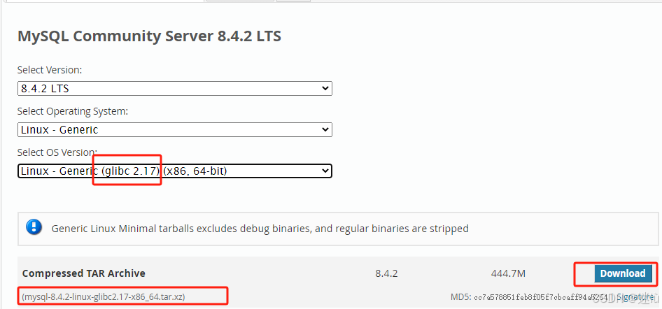 Linux Cent7 已安装MySQL5.7.X，再安装MYSQL8.4.2