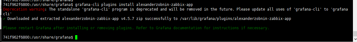 docker安装zabbix +grafana