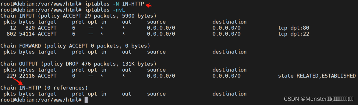 iptables(8)iptables自定义链