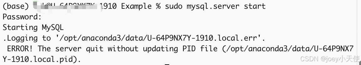 mac下mysql无法登陆的问题