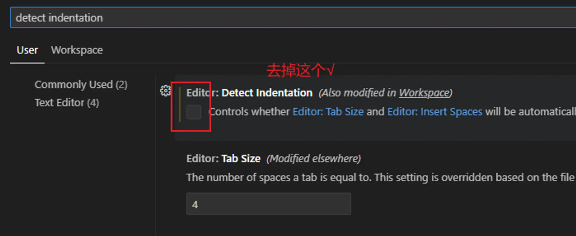 【Bug】vscode tab缩进变成8个空格