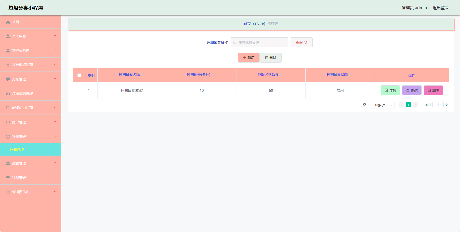 管理员-评测管理