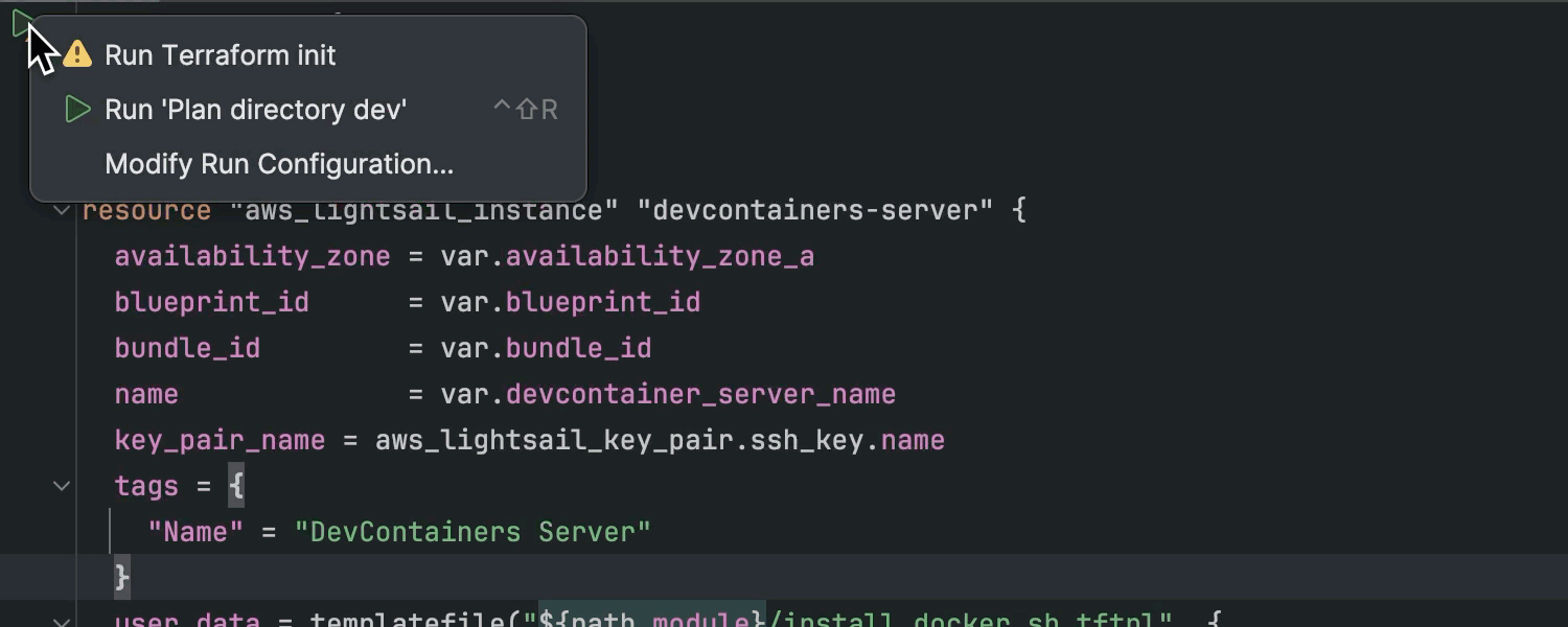 增强的 Terraform 支持