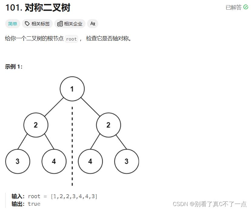 每日5题Day21 - LeetCode 101 - 105